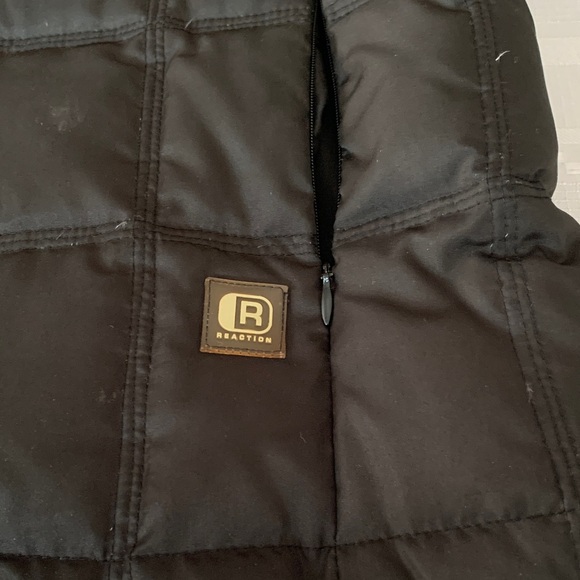 Streetwear Kenneth Cole Reaction Black Down Puffer Winter Coat Outerwear SzM - Picture 4 of 4